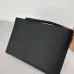 Fendi Pouch Sleek Black Leather Minimalist Logo Redefining Timeless Elegance size:30×20cm #A54204
