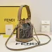 Fendi Roma Bucket Bag With Signature FF Pattern Drawstring Closure And Versatile Straps size:10×12×18cm #A54315