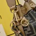 Fendi Roma Bucket Bag With Signature FF Pattern Drawstring Closure And Versatile Straps size:10×12×18cm #A54315