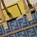 Fendi Roma Denim Tote Bag With Signature FF Pattern And Top Handles For Luxury Style Style size:24×12×23cm #A54312