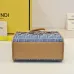 Fendi Roma Denim Tote Bag With Signature FF Pattern And Top Handles For Luxury Style Style size:24×12×23cm #A54312