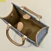 Fendi Roma Denim Tote Bag With Signature FF Pattern And Top Handles For Luxury Style Style size:24×12×23cm #A54312