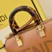 Fendi Roma Leather Handbag With Tortoise - Shell Handle And Brand Embossing For Luxury Style size:17×8×12cm #A54314
