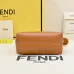 Fendi Roma Leather Handbag With Tortoise - Shell Handle And Brand Embossing For Luxury Style size:17×8×12cm #A54314