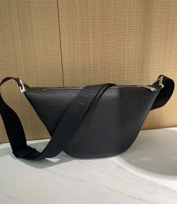 Stylish Black Fendi Sling Bag With Signature Strap And Luxe Design For Fashion Lovers size:33×18×10 #A54308