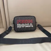Fendi Roma Patterned Crossbody Bag With Adjustable Strap For Fashion Enthusiasts size:22×5×5cm #A54309