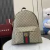 Gucci Ophidia medium backpack in beige and dark brown fabric size:36×41×18cm #A53743