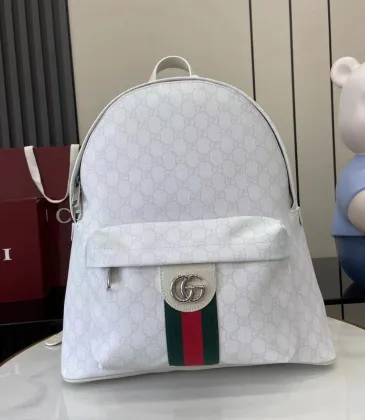 Gucci backpack Ophidia medium backpack in white GG Supreme size:36.5×41×18cm #A53844
