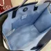 Children's printed GG tote bag in beige and blue #A52730