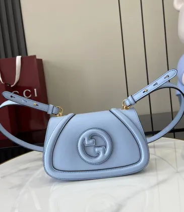 Gucci Blondie medium top handle bag in White Leather  #A52731