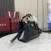 Gucci Diana small tote bag in black leather size:20×16×10cm #A53842