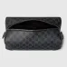 Gucci GG Emblem medium toiletry case in black fabric size:28×14×14cm #A53922