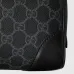 Gucci GG Emblem medium toiletry case in black fabric size:28×14×14cm #A53922