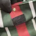 Gucci GG Emblem small bucket bag in beige and dark brown fabric #A50999