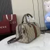 Gucci Ophidia large boston bag in beige and brown GG fabric size:25×17×14cm #A53744