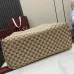 Gucci canvas medium duffle bag in beige and dark brown canvas #A51219