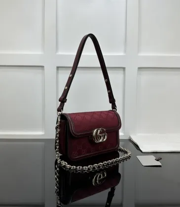 Gucci Go small shoulder bag in Bordeaux Fabric #A50998