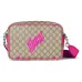 Gucci Medium crossbody bag with print in beige and dark brown #A51651