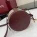 Gucci Ophidia mini bucket bag in beige and brown GG fabric size:11.5×23×8cm #A53847