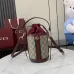Gucci Ophidia mini bucket bag in beige and brown GG fabric size:11.5×23×8cm #A53847