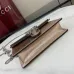 Gucci Women's Crossbody Bag, Silver Chain Wallet on Chain, Mini Purse, Shoulder Bag, Lady Beige Chains Flap Clutch Bag, Luxury Vintage Sling Dicky Bag size:16.5×10×4.5cm #A53840