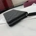 Gucci GG Emblem zip around wallet in black fabric size:19×10×2.5cm #A53536