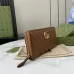 Gucci GG Marmont zip around wallet in brown leather #A52725