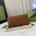 Gucci GG Marmont zip around wallet in brown leather #A52725