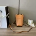 LOEWE Elephant Pocket Shoulder Bag Leather Brown size:19×8×4cm #A54101