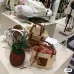Loewe x Paula's Ibiza Small Square Raffia Basket Bag size:30×21×11cm #A54072