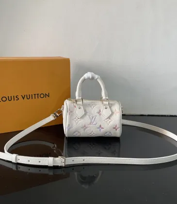 Louis Vuitton Mini Speedy Bag With Colorful Monogram Print And Adjustable Strap size:16×10×7cm #A54321