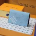 LOUIS VUITTON LV SHW Coin Card Case Chip version White/Blue #A53518
