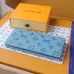 Louis Vuitton AAA+ Long Wallets Monogram Shadow Cowhide leather Grey/Blue #A54423