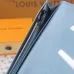 Louis Vuitton AAA+ Long Wallets Monogram Shadow Cowhide leather Grey/Blue #A54423