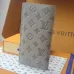 Louis Vuitton AAA+ Long Wallets Monogram Shadow Cowhide leather Grey/Blue #A54423