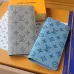 Louis Vuitton AAA+ Long Wallets Monogram Shadow Cowhide leather Grey/Blue #A54423