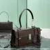 Dark Brown Medium leather handbag #A51644