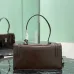 Dark Brown Medium leather handbag #A51644