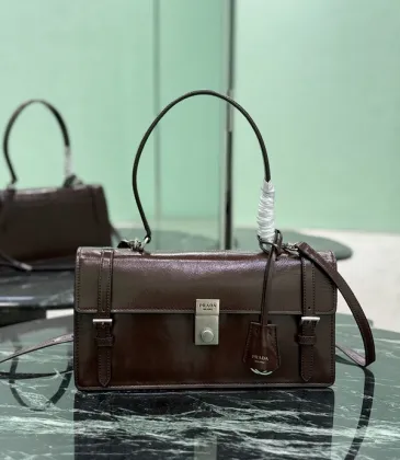 Dark Brown Medium leather handbag #A51644