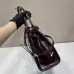 Dark Brown Prada Bonnie medium leather handbag #A50984