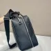 Prada Briefcase Attache case Business Bag Leather Navy #A50985