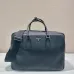 Prada Briefcase Attache case Business Bag Leather Navy #A50985