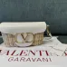 Valentino Loco VLOGO Flap Straw Shoulder Bag size:21×10×6cm #A53898