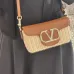 Valentino Loco VLOGO Flap Straw Shoulder Bag size:21×10×6cm #A53898