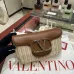 Valentino Loco VLOGO Flap Straw Shoulder Bag size:21×10×6cm #A53898