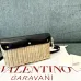 Valentino Loco VLOGO Flap Straw Shoulder Bag size:21×10×6cm #A53898