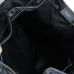 Yves Saint Laurent Black Nylon Drawstring Backpack With Leather Accents And Functional Design size:31×49×25 #A54316