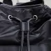 Yves Saint Laurent Black Nylon Drawstring Backpack With Leather Accents And Functional Design size:31×49×25 #A54316