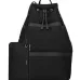 Yves Saint Laurent Black Nylon Drawstring Backpack With Leather Accents And Functional Design size:31×49×25 #A54316