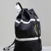 Yves Saint Laurent Rive Gauche Embroidered Drawstring Backpack With Contrast Stripes size:31×49×25 #A54317